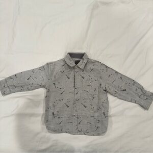 Losan Boys Printed Button Down Shirt - 2T